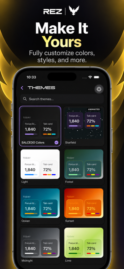 REZ theme customization
